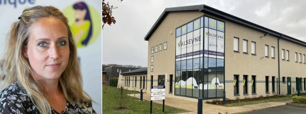 Photo d'Alexendra Goudroy et du batiment de Valseyne spécialiste de la vente d'énergie